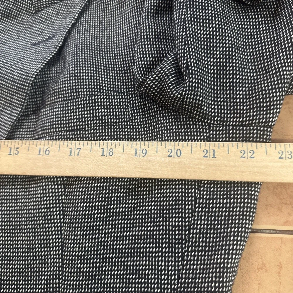 VTG Bespoke Hart Schaffner Marx Double Breasted Blazer Jacket Gray Silk Wool 42L